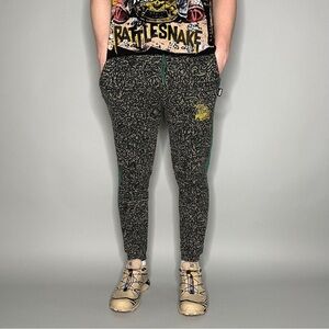 Puma × Vintage Crazy Puma Sweatpants Mr Doodle Green Cotton Joggers Unisex XS​